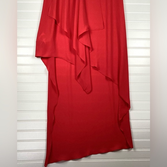 BCBG Max Azria NWT Tara Cascade Ruffle Dress Size XS Ruffle High/Low Dress - Picture 5 of 13